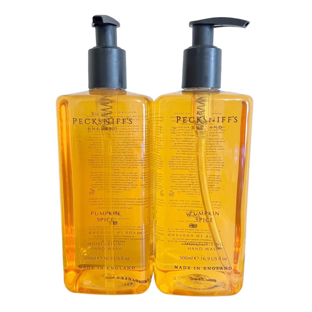NEW 2x Pecksniffs Pumpkin Spice Liquid Hand Soap - 16.9 fl oz